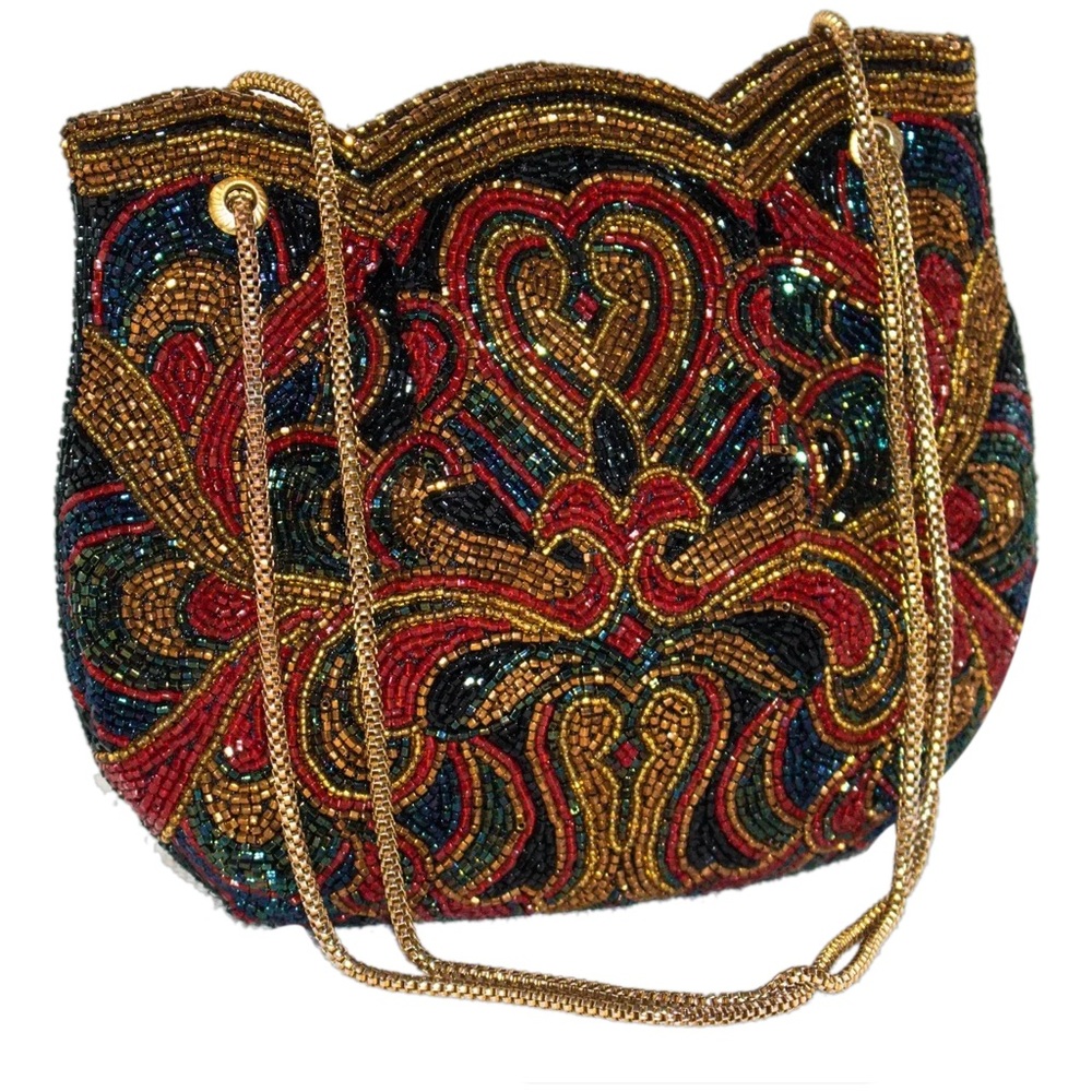 Vintage Walborg Multicoloured Beaded Evening Convertible